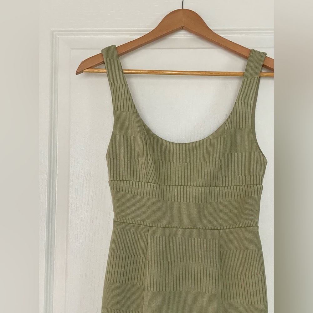 Hello Molly Give Me One More Minute Olive Midi Dress